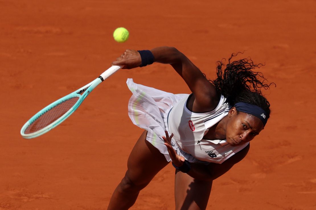 Gauff was looking to add to the US Open title she won last year at the French Open.