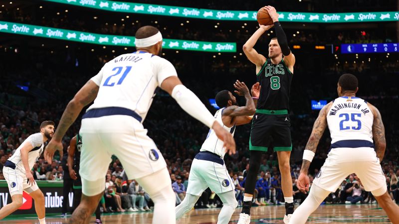 Celtics center Kristaps Porziņģis suffers ‘rare’ injury and is questionable for Game 3 of NBA Finals