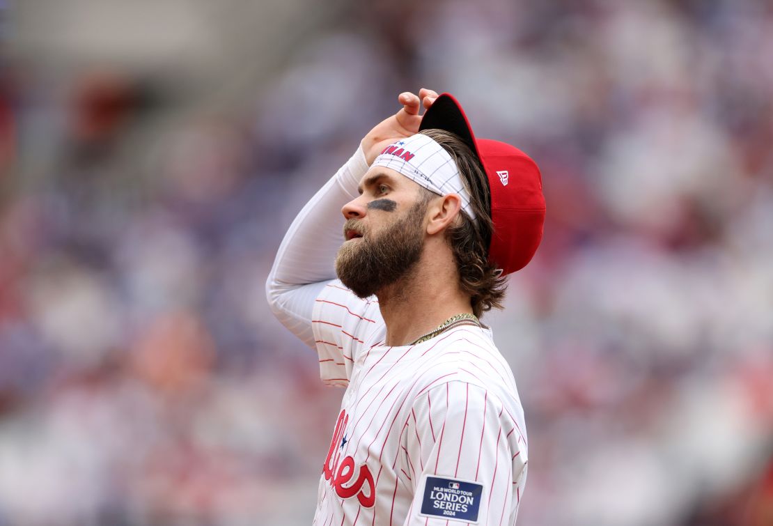 Bryce Harper starred during the opening night of the London Series.