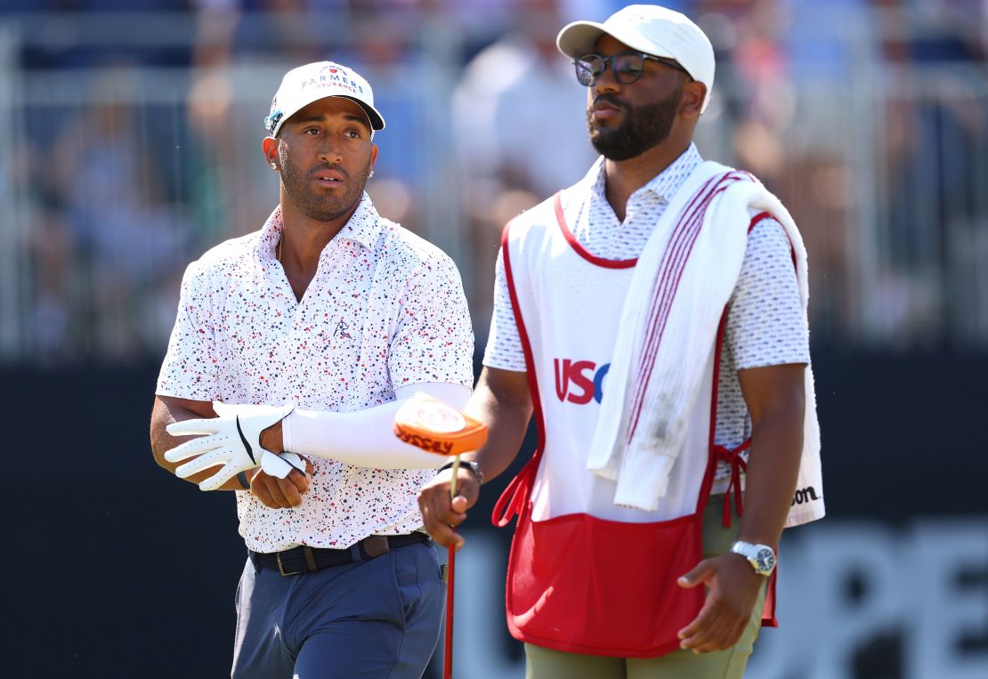 Mack (left) made a superb start to his first round.