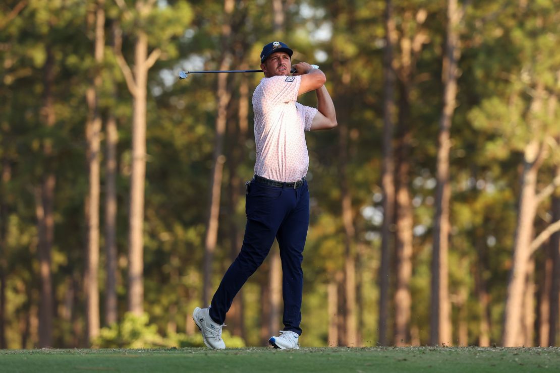 DeChambeau wooed crowds at Pinehurst.