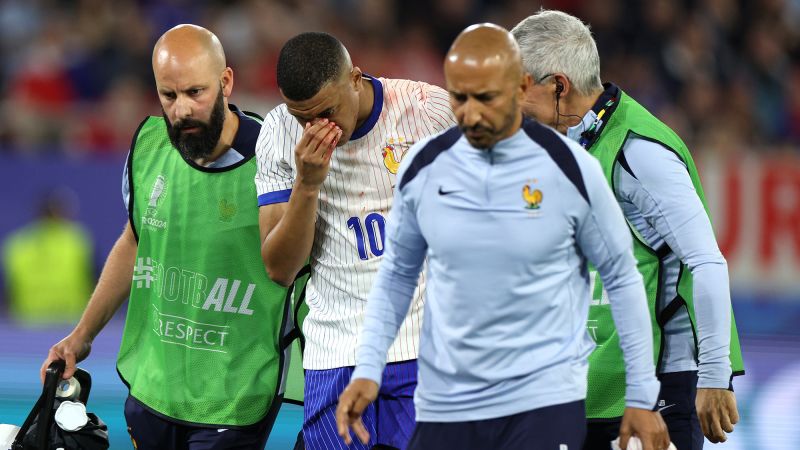 France captain Kylian Mbappé suffers broken nose in Euro 2024 win over Austria, questionable for Netherlands clash