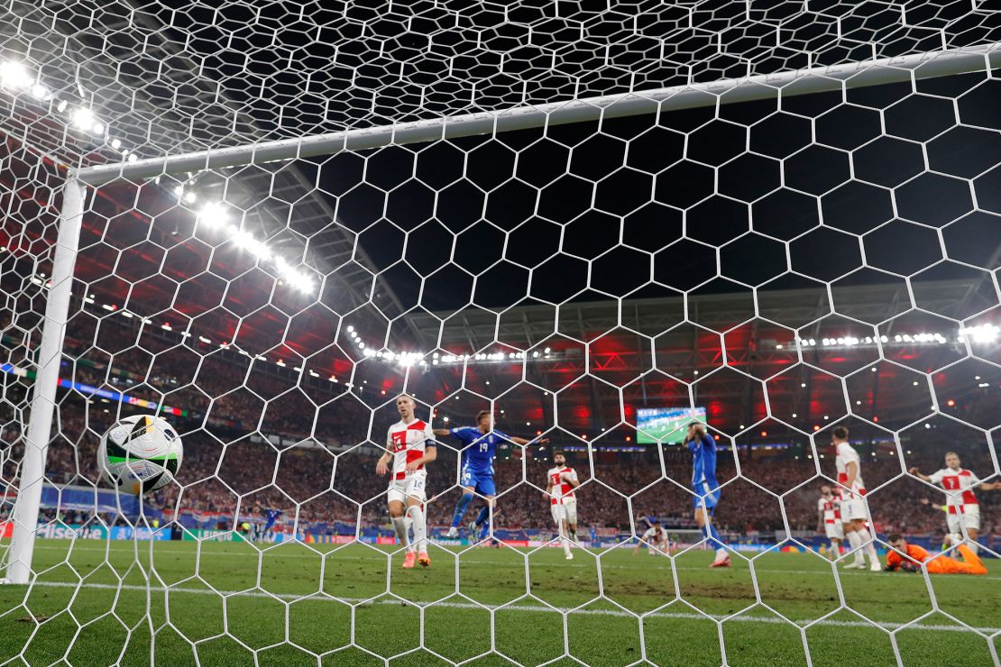 Italy's late goal stunned Croatia.