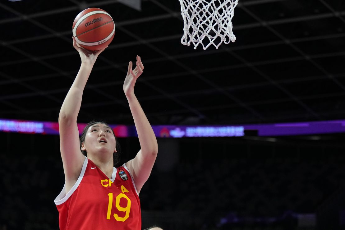 SHENZHEN, CHINA - JUNE 25: Zhang Ziyu of China in action during during FIBA U18 Women's Asia Cup 2024 match between New Zealand and China on June 25, 2024 in Shenzhen, China. (Photo by Fred Lee/Getty Images)