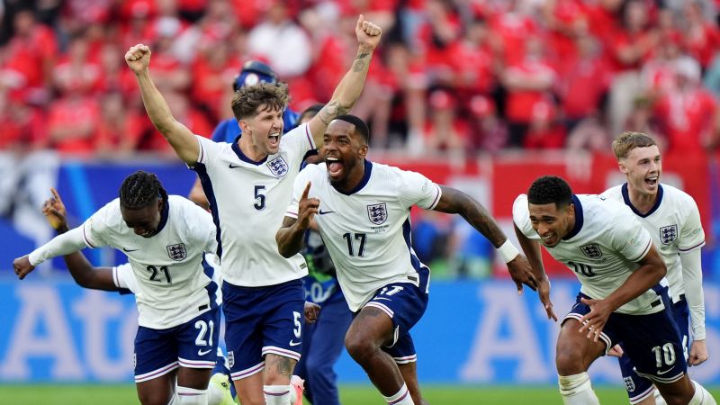 England reaches second successive Euros semifinal after penalty shootout win over Switzerland