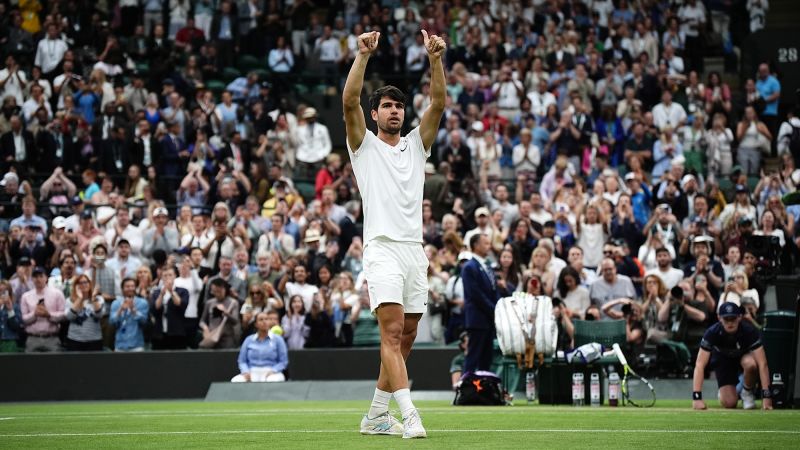 Carlos Alcaraz overcomes slow start to beat Tommy Paul and reach Wimbledon semifinals