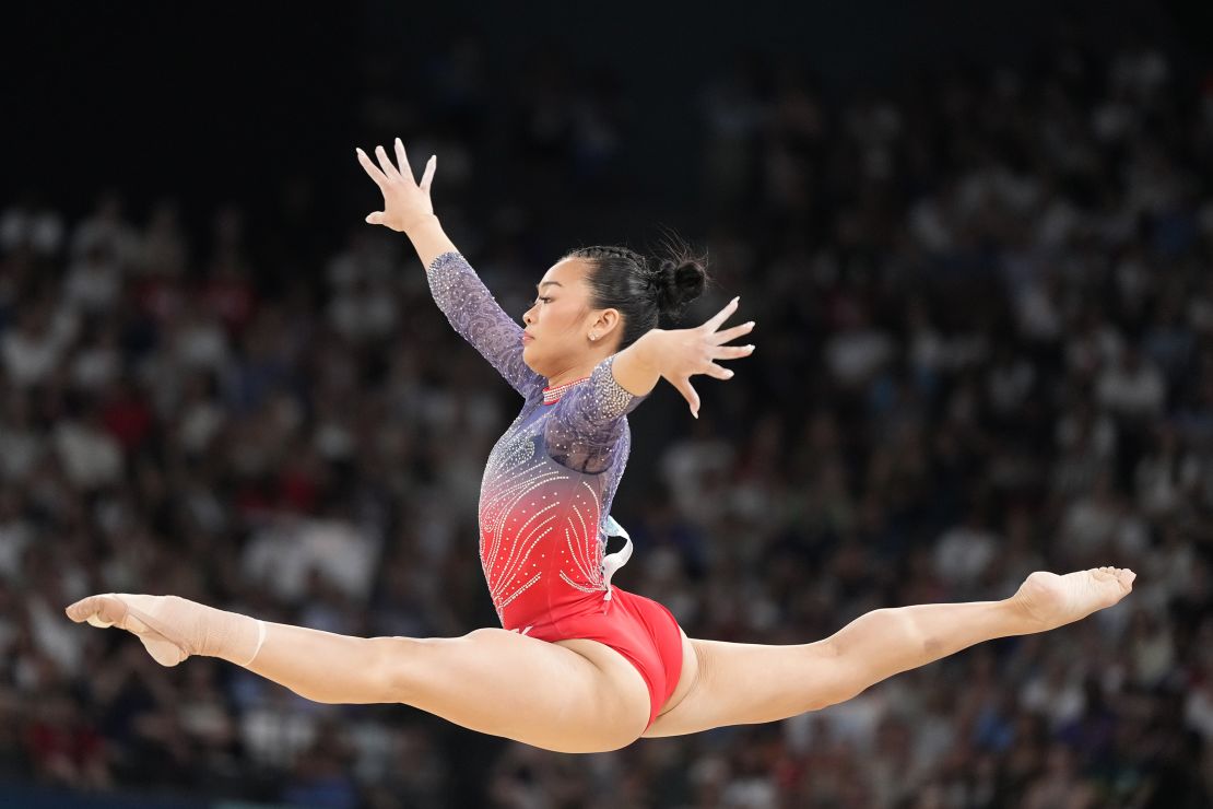 Suni Lee won bronze after claiming the gold medal in the all-around in Tokyo three years ago.