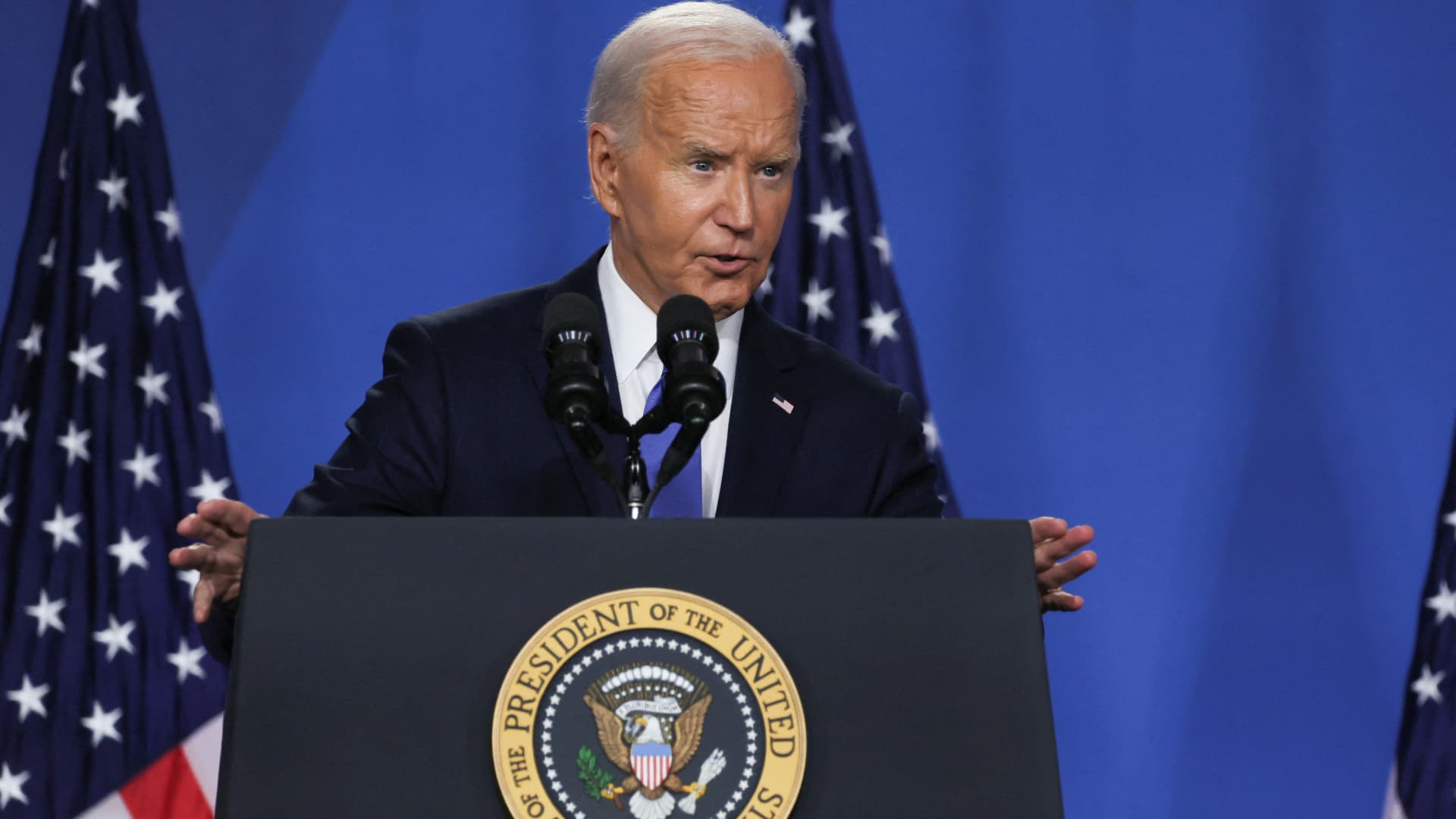 Biden won’t drop out of election against Trump unless polls say ‘there’s no way you can win’