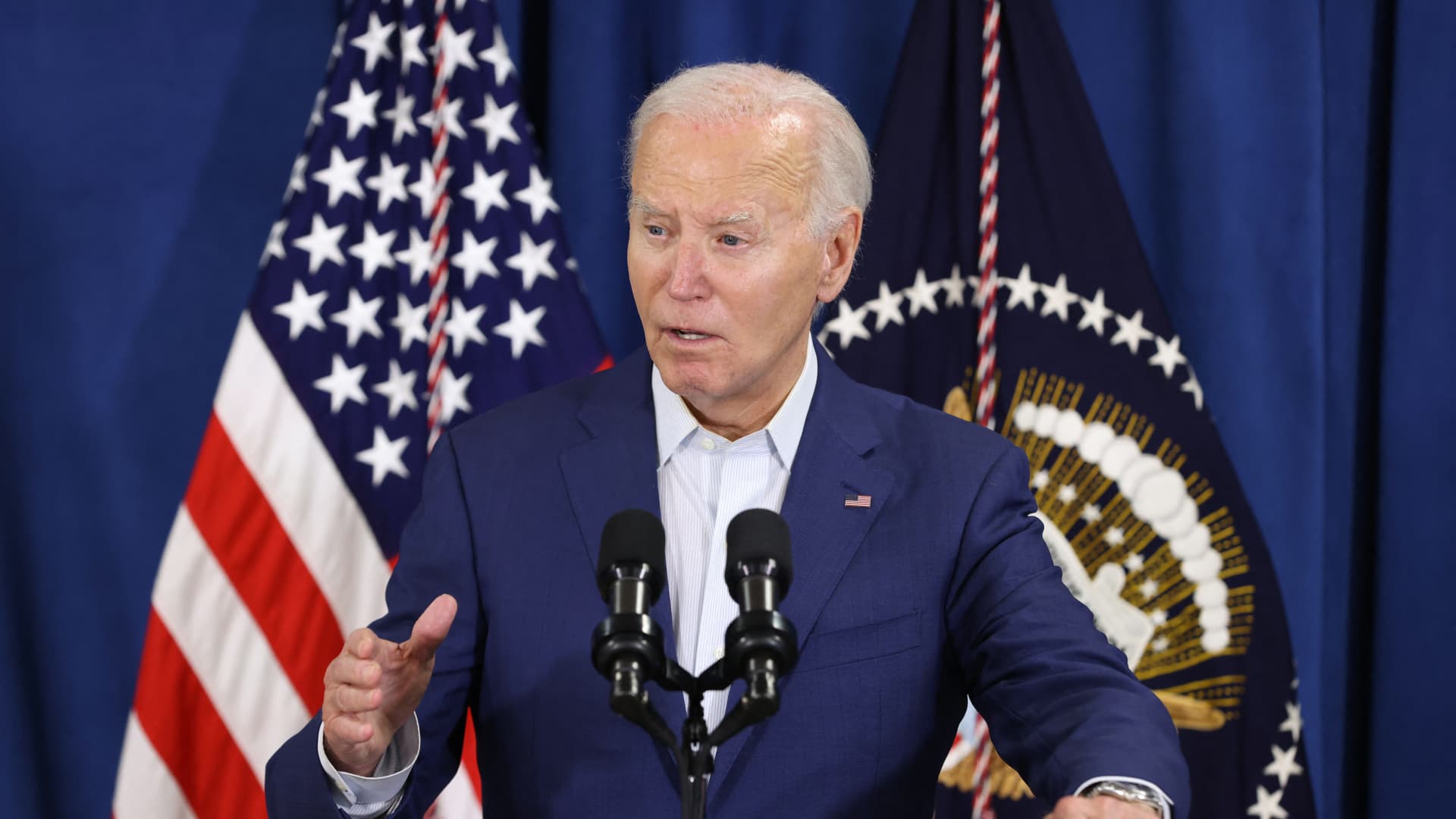 ‘It’s sick’: Biden condemns violence after Trump injured in shooting at campaign rally