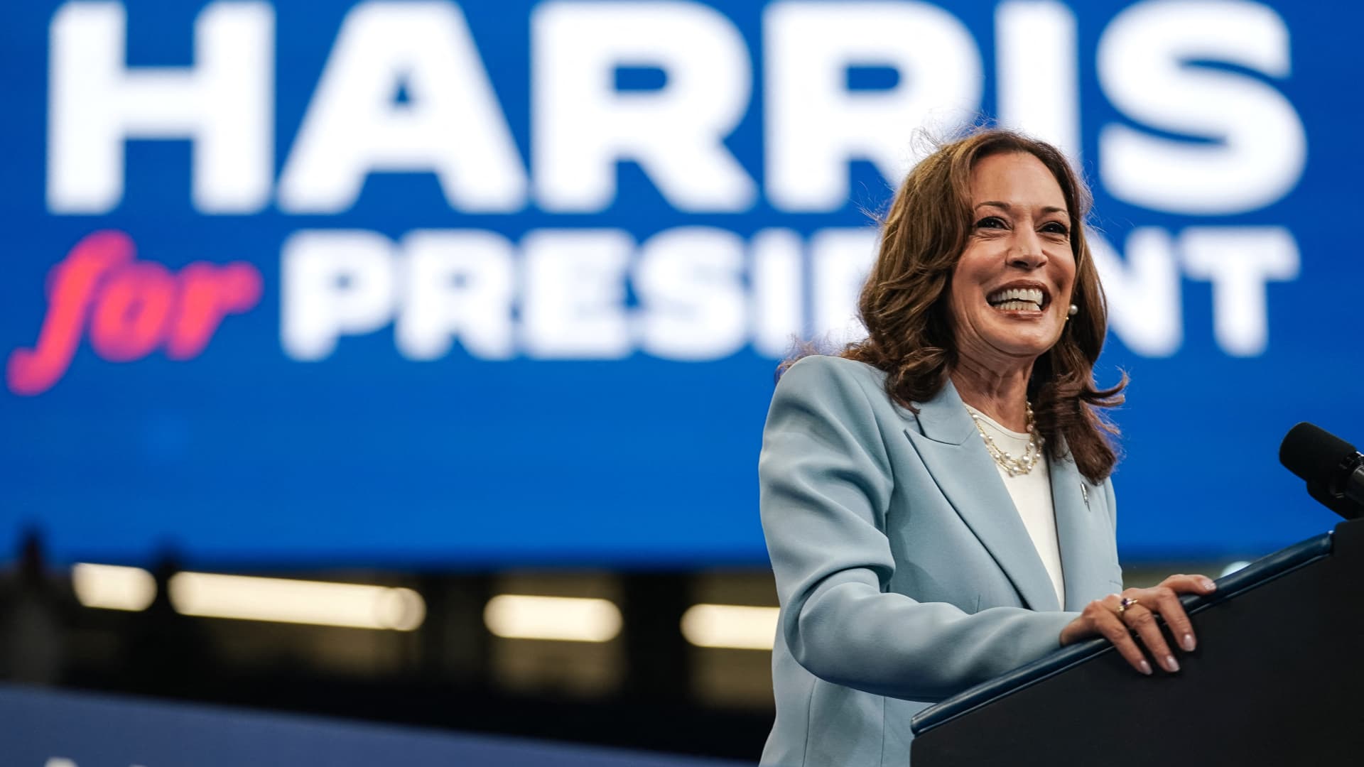 Kamala Harris raised $310 million in July, dwarfing Trump haul for month