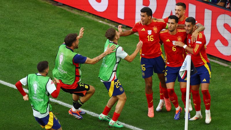 Mikel Merino scores dramatic extra-time winner to dump Euro 2024 host Germany out of tournament and send Spain to semifinals