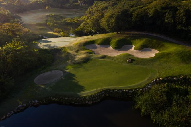 The terrain makes it a greenkeeping nightmare, Stein laments, but one worth enduring. "You're taking your life into your hands when you jump on a mower because of the hills and slopes ... But it's striking. It's absolutely amazing, it's got this wow factor," he told CNN.