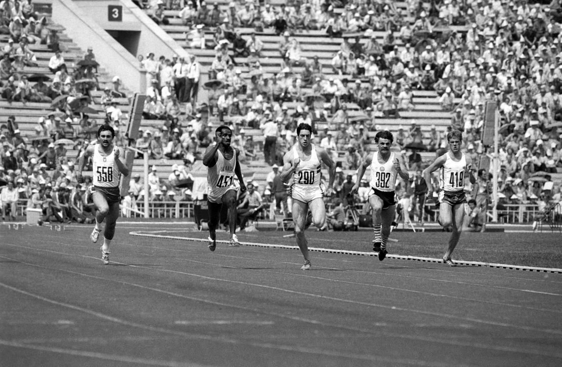 G6X76F Athletics - Moscow Olympic Games 1980 - Men's 100m - Heats