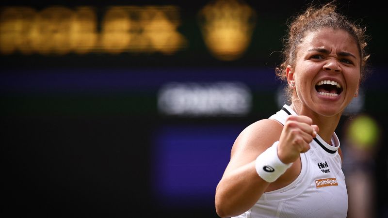 ‘This match I will remember forever’: Jasmine Paolini reaches Wimbledon final after winning three-set epic over Donna Vekić