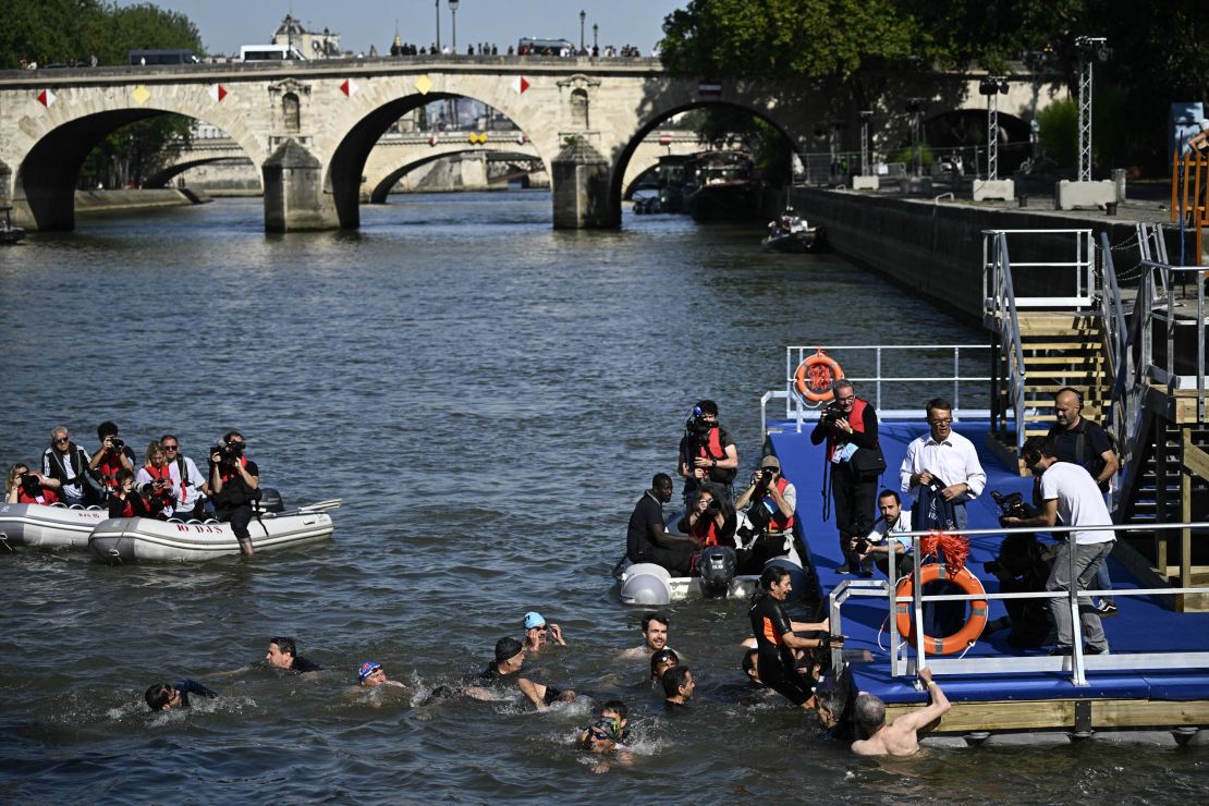 There have been ongoing concerns that E. coli in the Seine could pose a risk to athlete health.