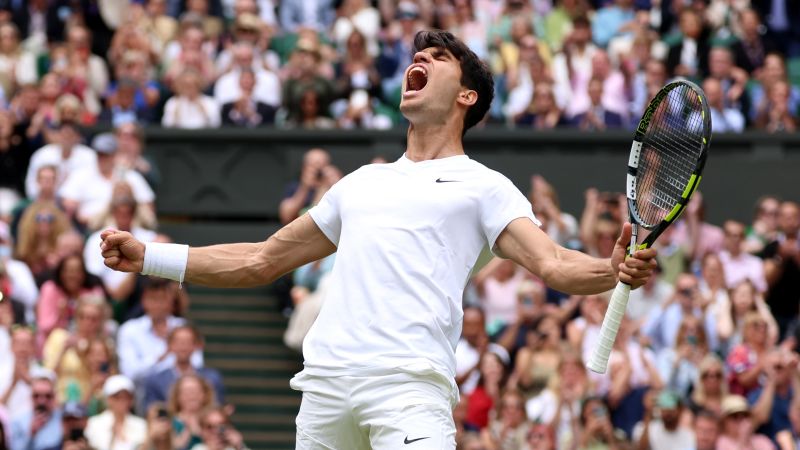 Carlos Alcaraz jokes with Wimbledon crowd that Sunday is ‘going to be a good day for Spanish people’ ahead of Euro 2024 final