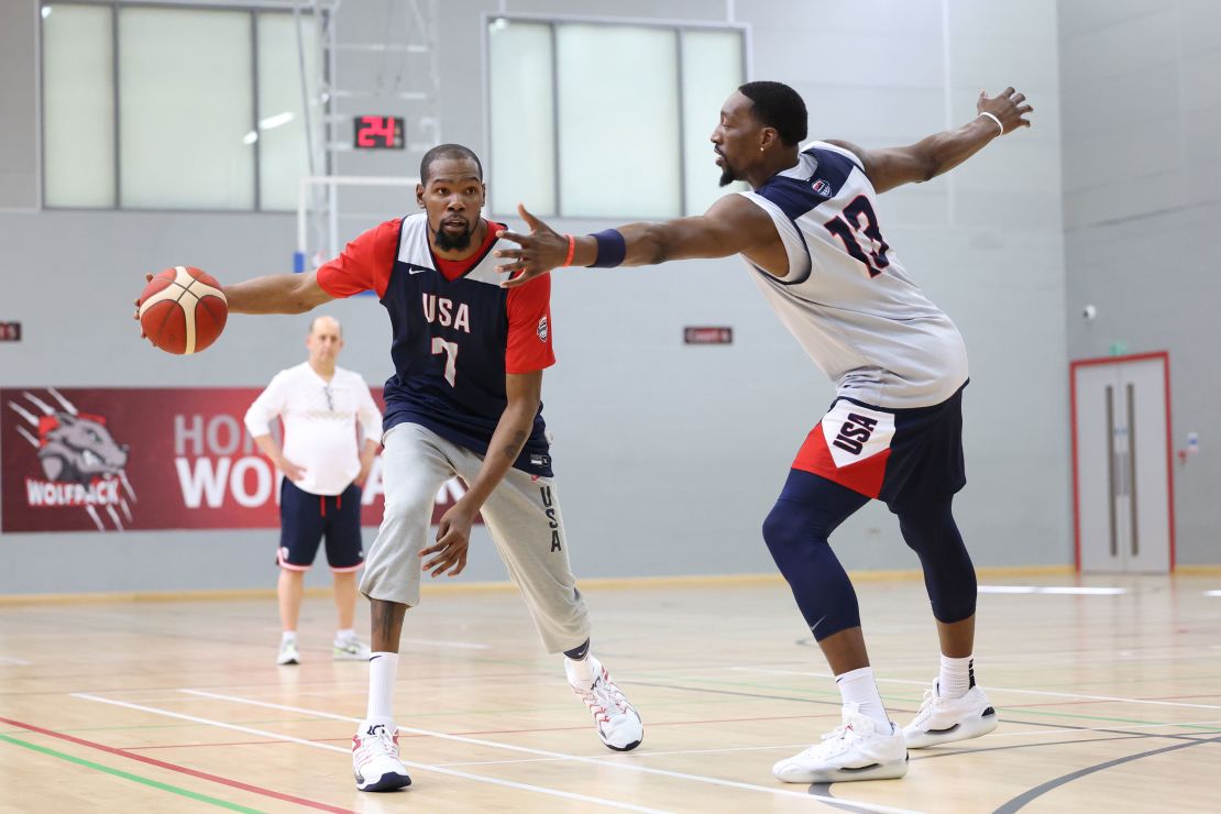 Team USA were put through their paces while on the London stretch of its showcase.