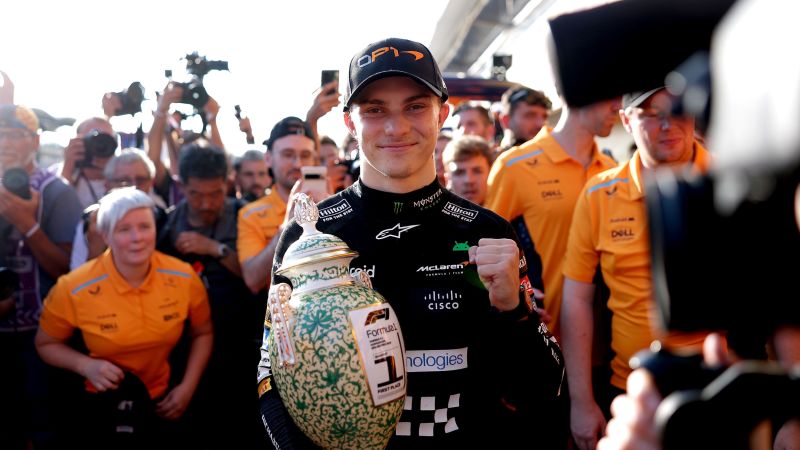 Oscar Piastri wins his first ever F1 Grand Prix in Hungary in tense race highlighted by McLaren team drama