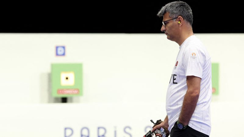 Turkey’s understated Olympic shooter Yusuf Dikeç bags silver medal and goes viral for ‘insane aura’