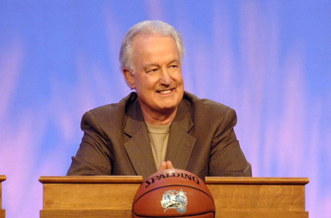 Pat Williams pictured during the 2006 NBA Draft Lottery on May 23, 2006.