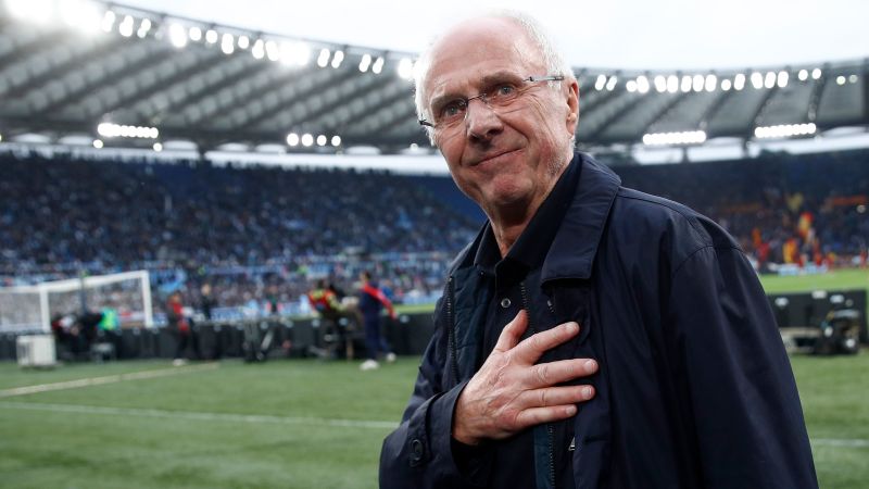 Sven-Göran Eriksson, former England manager, dies aged 76