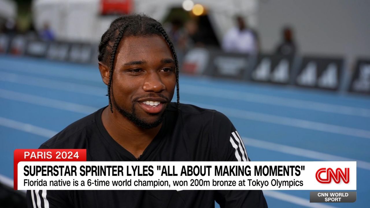 <p>USA track star Noah Lyles sits down with CNN's Coy Wire </p>