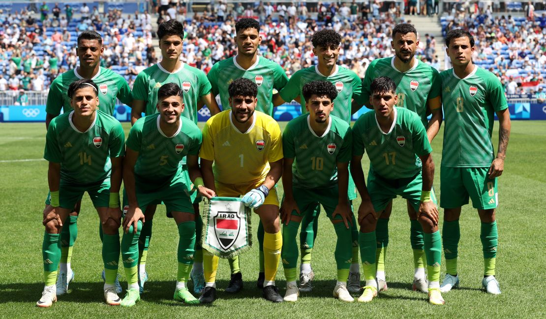 The Iraq men's soccer team were rewarded for just qualifying for the Paris Games.