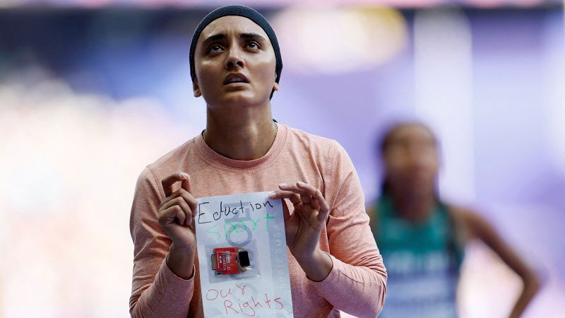 Afghan Olympic sprinter sends powerful message to Taliban on women’s rights