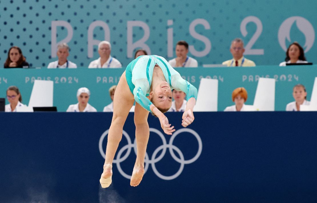 Romania's Ana Bărbosu is in line to win the floor exercise bronze medal in place of Chiles.