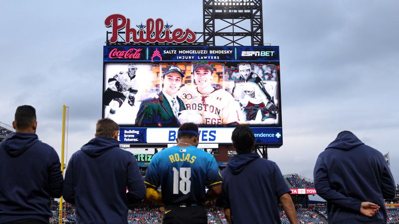 Teams across the US hold moments of silence as sports community mourns NHL star Johnny Gaudreau and his brother