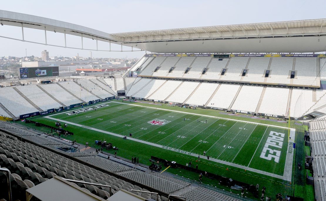 Corinthians' Neo Química Arena is set to host over 49,000 fans for the game between the Eagles and the Packers.