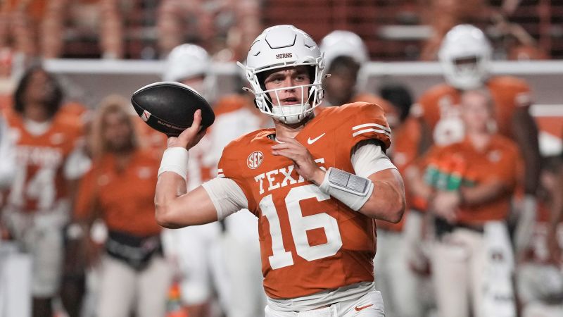 Arch Manning, nephew of Peyton and Eli, stars with five touchdown game and leads Texas Longhorns to huge win