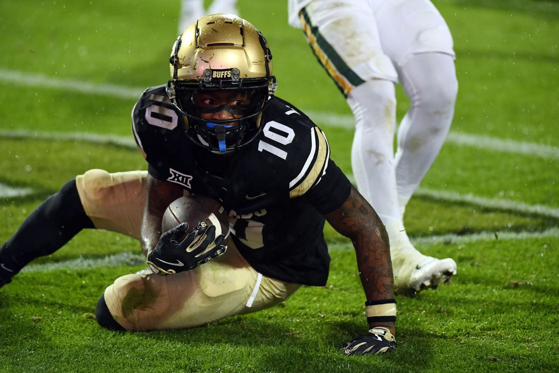 Colorado's Wester catches the Hail Mary touchdown pass to tie the game with Baylor.