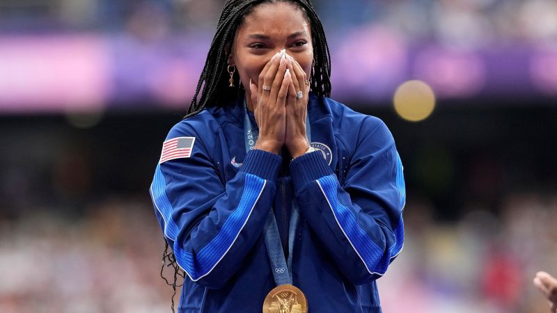 Olympic moment of the day: Tara Davis-Woodhall’s long road to the top of the podium