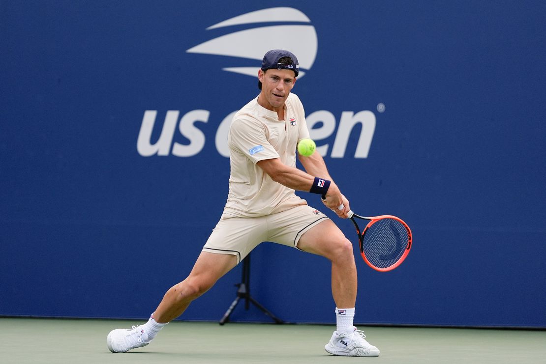 Diego Schwartzman played in his final US Open on Monday.