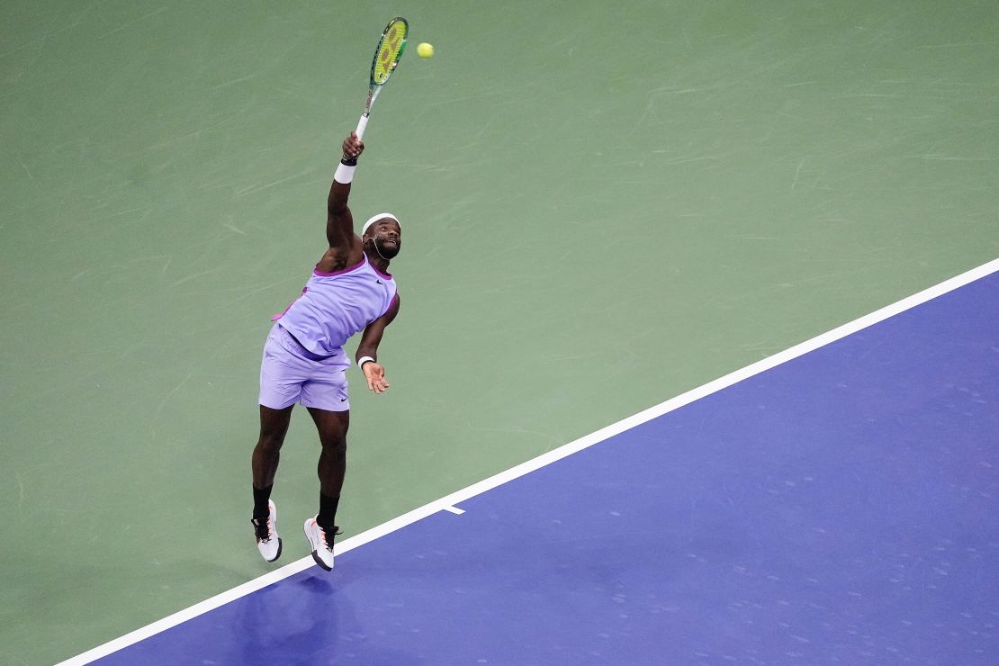 Frances Tiafoe was competing in his second US Open semifinal.