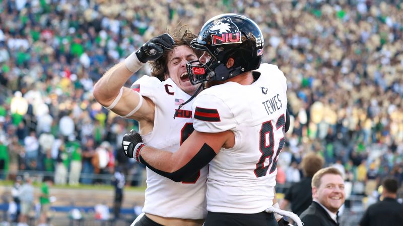 Northern Illinois shocks No. 5 Notre Dame in ‘biggest upset’ in school’s history