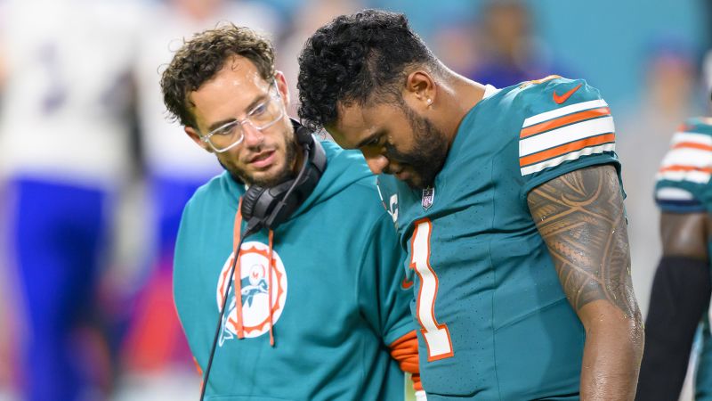 Miami Dolphins quarterback Tua Tagovailoa ‘smiling with his teammates’ and taking things ‘day by day’ after latest concussion