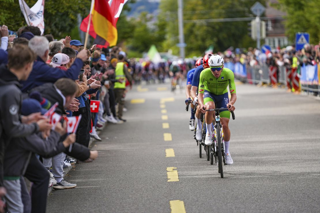 Pogačar has won the Tour de France, Giro d'Italia and the men's road race at the world championships this year.