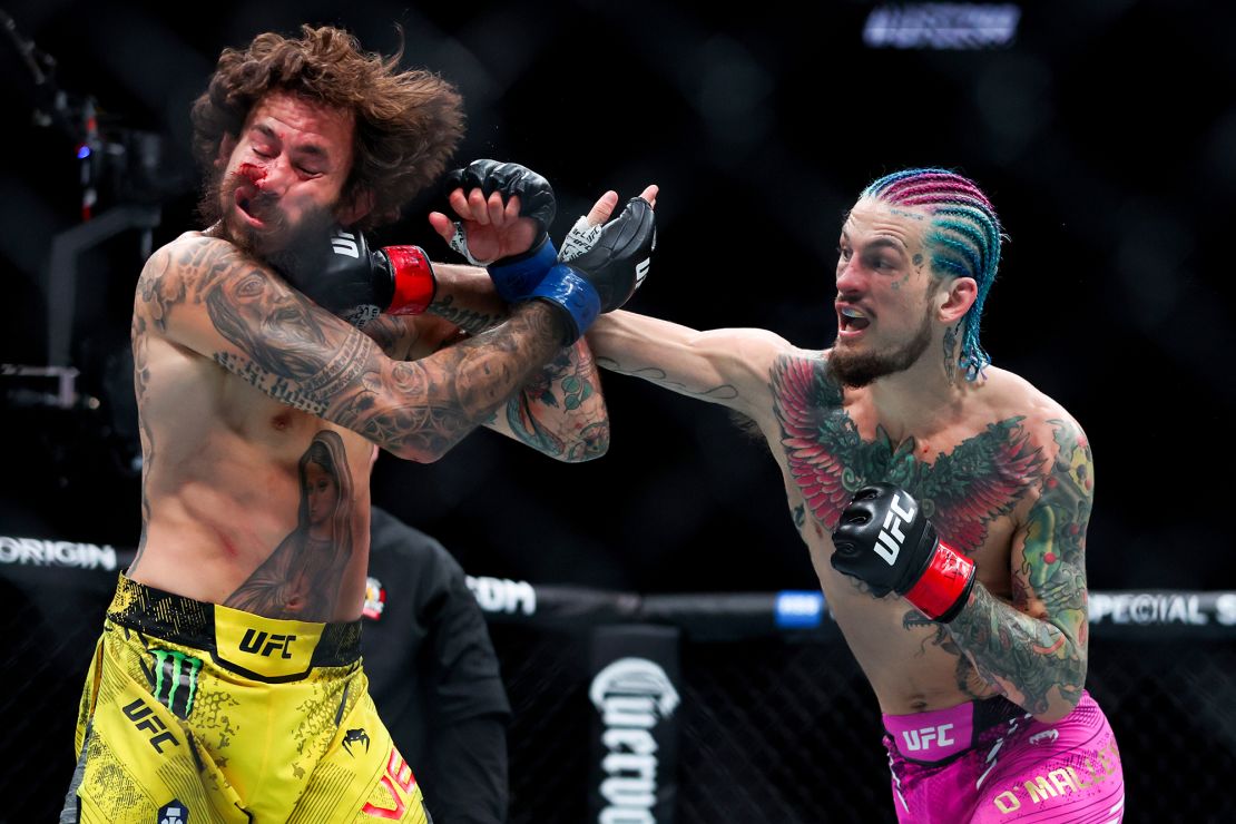 O'Malley beat Marlon Vera (left) at UFC 299 on March 9, 2024 in Miami, Florida.