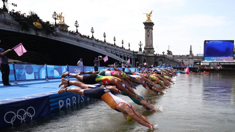 Belgium drops out of mixed triathlon and Switzerland shuffles line-up after athletes fall ill following race in River Seine