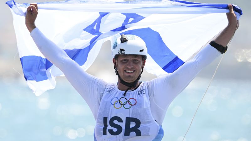 Israel’s gold-medal winning windsurfer draws motivation from threats on his team