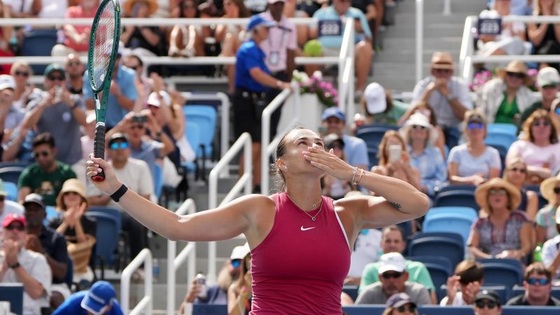 Cincinnati Open: Aryna Sabalenka defeats Jessica Pegula to win her last tournament before the US Open