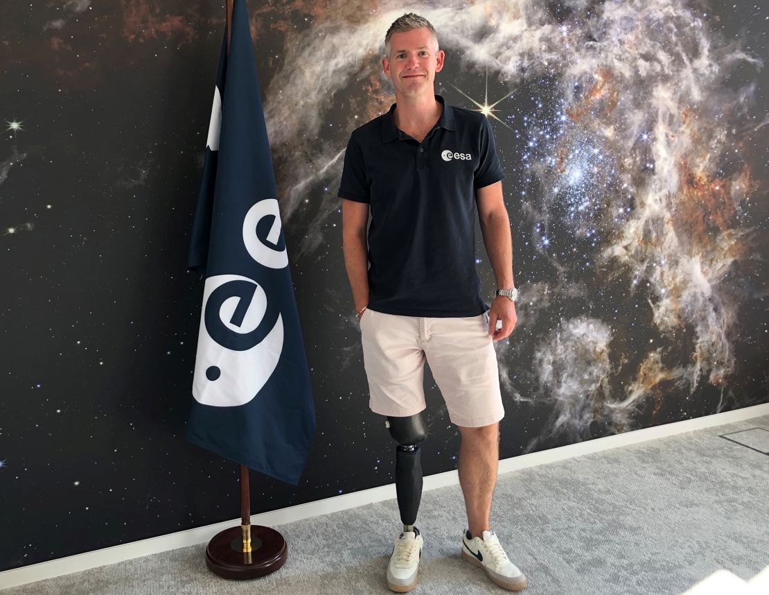 McFall is the first ESA astronaut in training with a disability.