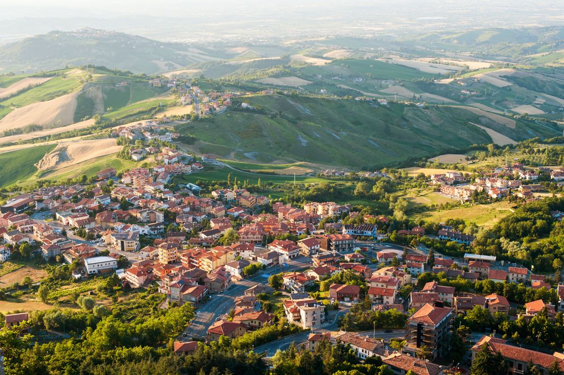 San Marino is a tiny enclave within Italy.