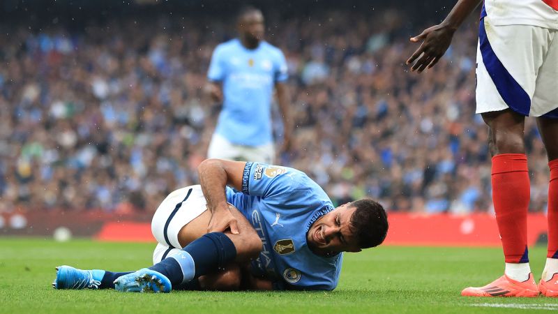 Manchester City star Rodri out for ‘a long, long time’ with knee ligament injury