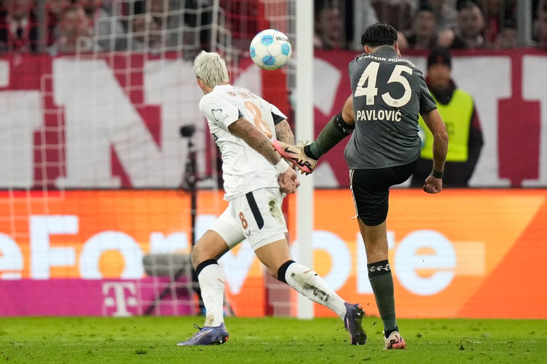 Aleksandar Pavlović's goal helped Bayern to a 1-1 draw against Bayer Leverkusen.