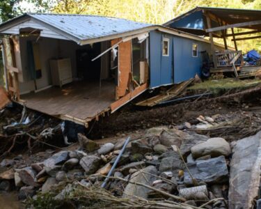 Hurricane Helene hits chip mining town