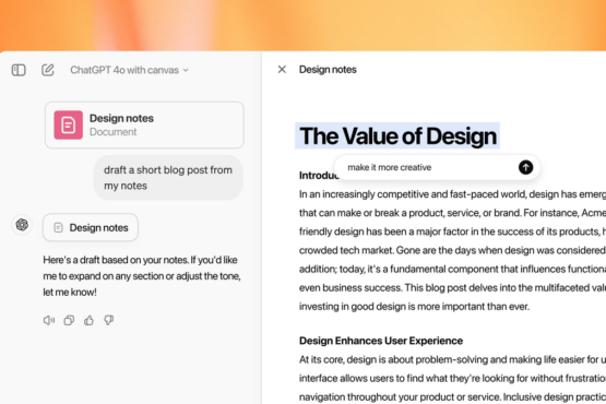 ChatGPT's new 'Canvas' is the AI collaborator you didn't know you needed