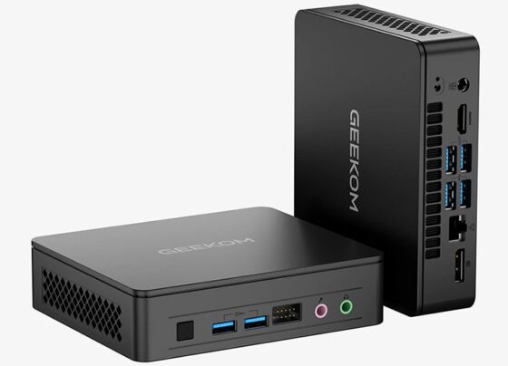 Makers rejoice! This mini PC has a rare expansion connector that no rival offers — 9-pin port is located on the front of Geekom device and could be useful for some great DIY projects